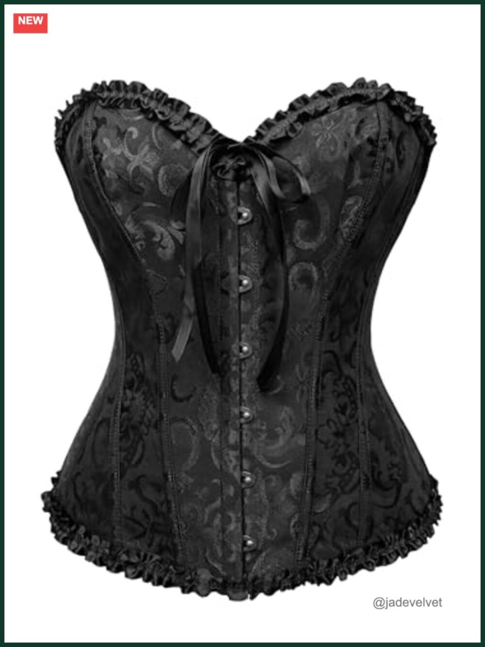 Women's Overbust Corset Top Lace Up Cincher Hourglass Bustier